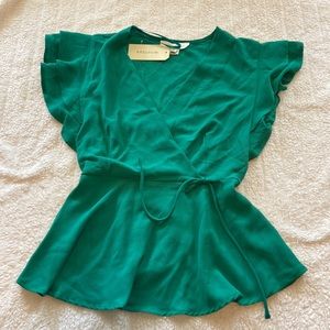 Cute green dressy top